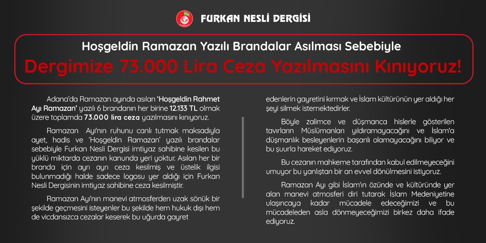 Kınıyoruz!